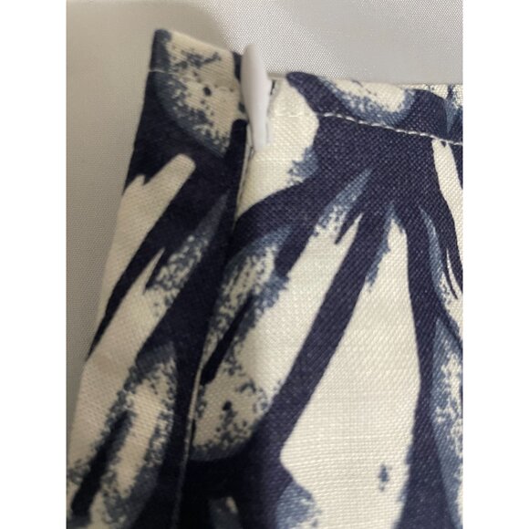 Sherry Taylor Women's Plus Size Skirt 3X Navy & White Abstract Print Rayon - Picture 5 of 11